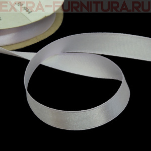 Лента атласная 12 мм цв. 166 бледно-сиреневый рул. 27,42м