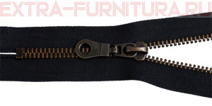 Молния Металл Т5 1 замок, 20 см, оксид н/р