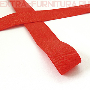 Резинка окантовочная 20мм цв.163 красный, блестящая уп. 50м
