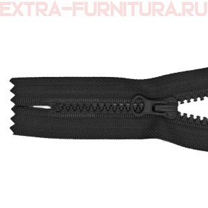 Молния Трактор Т5 1 замок 25см, цв. 322 черный, LOGO, н/р