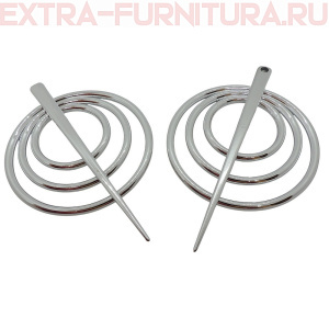 Заколки для штор "Круги", цв. №1, пара