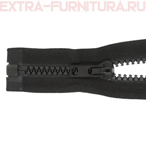 Молния Трактор Т8 1 замок, дл.70см, цв.черный, усил. звено (кл.А)