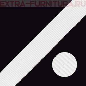 Тесьма брючная арт.1с-79 шир. 15мм, цв. белый, уп.25м