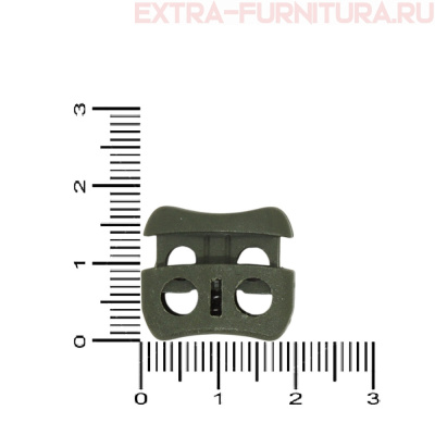 Фиксатор - овал 2 отверстия, арт.107Х, "Сова" цв.хаки (СК-253), уп.500шт, кл.А