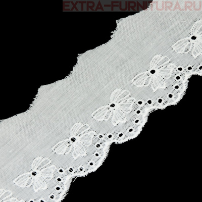 Шитье KRUZHEVO арт.TBY.0083 шир.40 мм, цв. белый, уп.13,71м