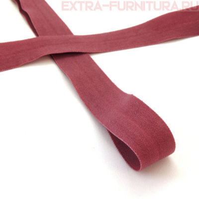 Резинка окантовочная 15мм цв.S256 розовый рубин, матовая арт.ROM15256уп. 50м 
