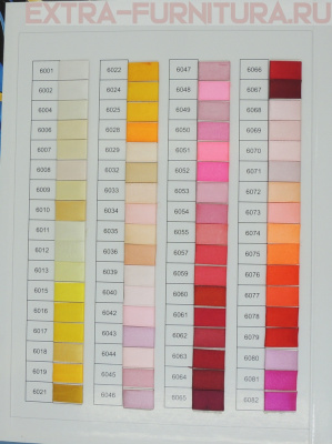 Карта цветов Euron №6 на ленты атласные