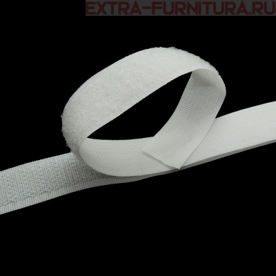 Лента контакт 16мм цв.белый (25м)