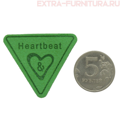 Нашивка Heartbeat цв.зеленый