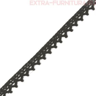 Тесьма вязаная арт.TBY-5036.03 шир.10мм, цв.03 черный, уп.10м