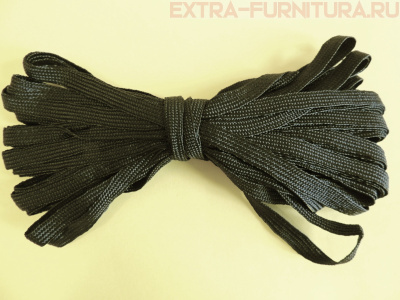 Резинка-вздержка 8 мм, черная (уп. 30*100м) (тип А)